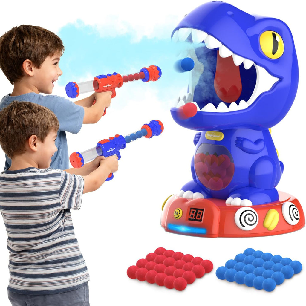 EagleStone Movable Dinosaur Shooting Toys for Kids with Spay & Auto Score