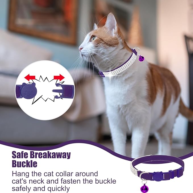 EXPAWLORER Soft Velvet Safe Cat Collars - Image 5