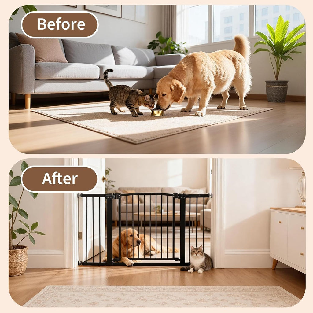 Garvee Pet Safety Gate, 30–41 Inch Wide Pressure Mount Dog Gate