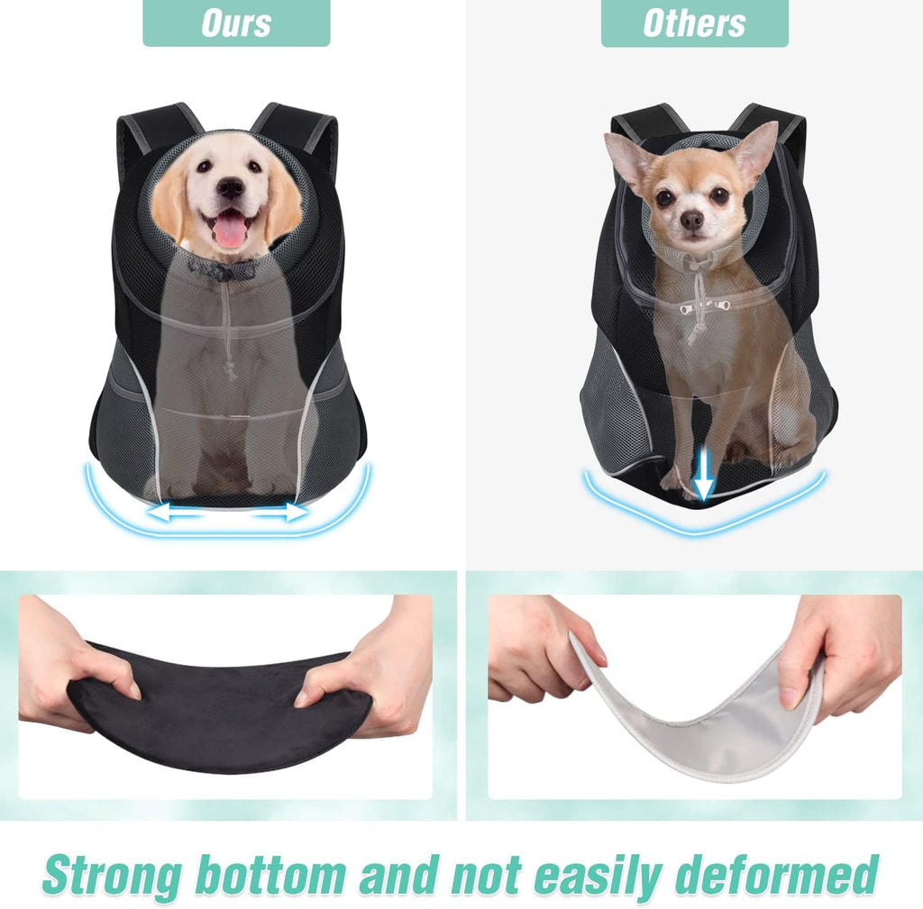 Dog Front Carrier Backpack, Adjustable Breathable Dog Backpack