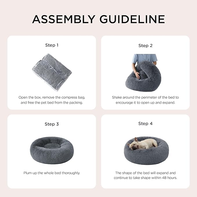 Bedsure Calming Dog Bed for Small Medium Dogs - Image 6