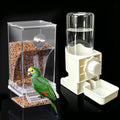 Lemtrflo No Mess Bird Cage Feeder, Automatic Bird Water Dispenser