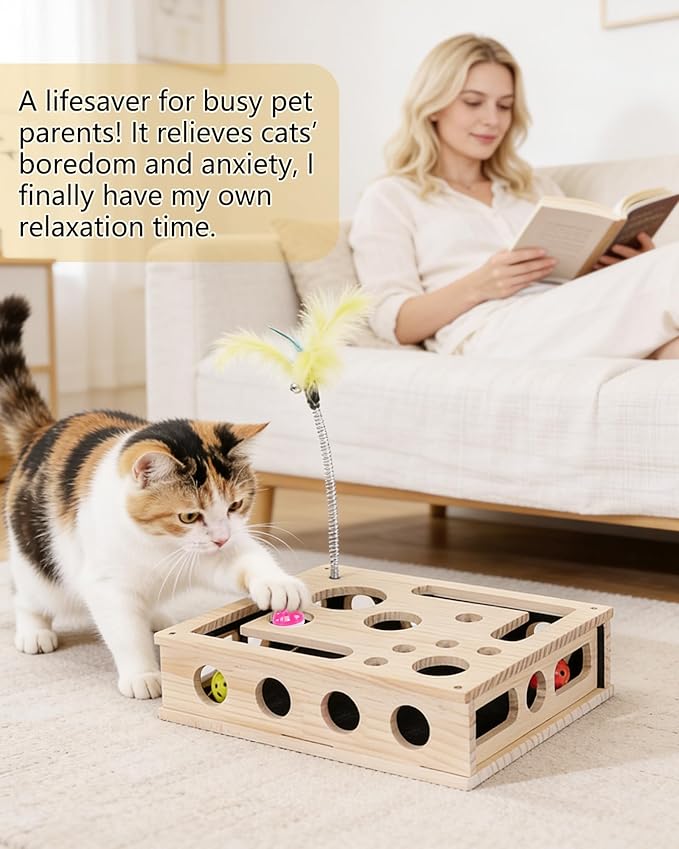 Cat Interactive Box Puzzle Toy - Image 3