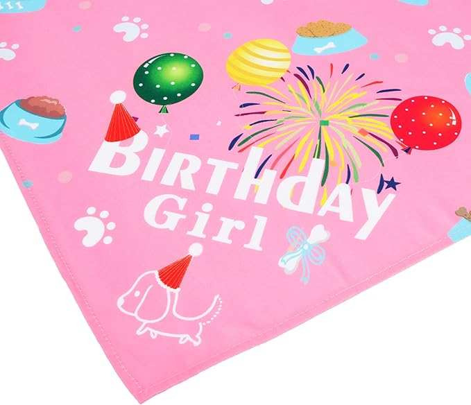 ADOGGYGO Dog Bandana Hat Set for Birthday Party Supply, Boy Girl Puppy Birthday - Image 5