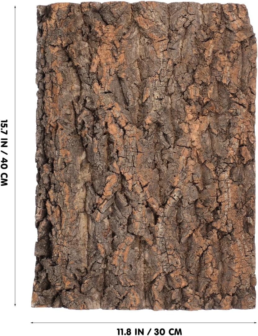 VANZACK Cork Bark Reptile Terrarium Background 15.72 X 11.79 inch