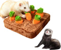 Ferret Foraging Snuffle Mat Carrot Interactive Toys Slow Feeder Toy for Bunny Guinea Pig Small Pet Mental Stimulation