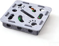Interactive Cat Puzzle Toy, Cat Scratch Puzzle Enrichment Box with Bell, Felt Maze Box, Mental Stimulation Toy for Cats, Self Play Fun Exercise Hide Seek Moving Cat Toy for Bored Cats