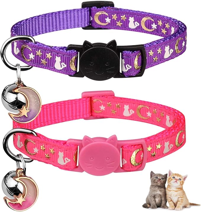Baeuppit 2PCS Breakaway Cat Collars by Baeuppit