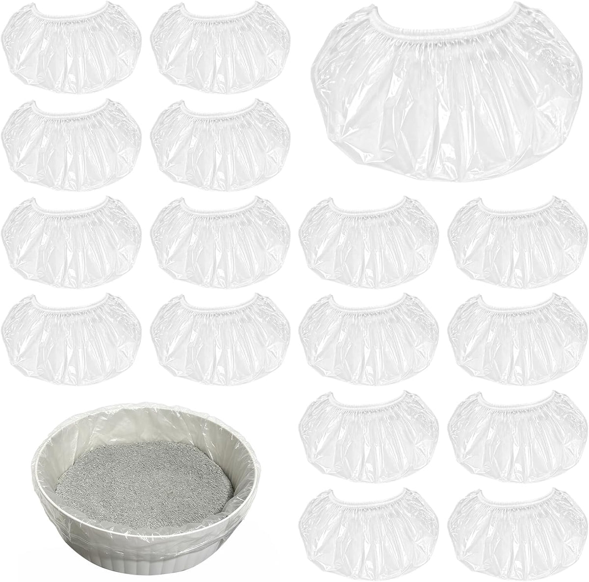 100 Pcs Litter Box Liners Compatible with Lifewit Hooded Litter Box Cat