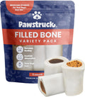 Pawstruck Small Filled Bones Variety Pack, Beef Femur Dog Chew, 3 Pack