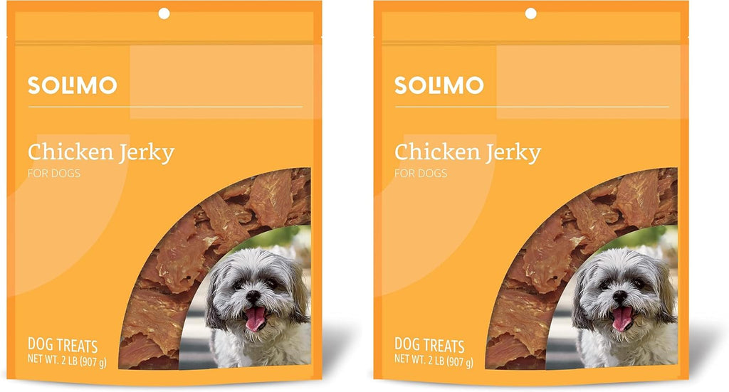 Amazon Brand - Solimo Duck Jerky Dog Treats,2 pounds