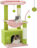 PEQULTI 4-in-1 Multi-Level Cat Tower, Scratching Post by PEQULTI