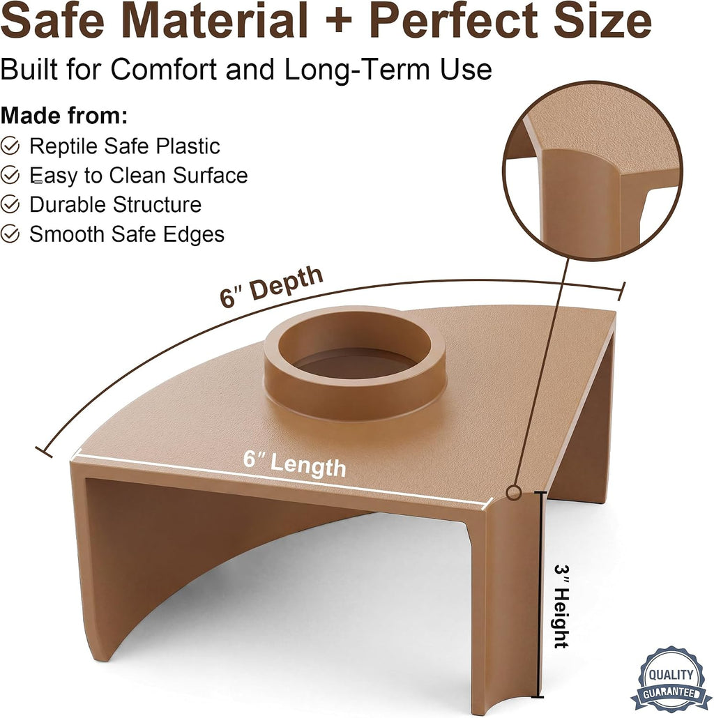 Reptile Corner Underground Cave Viewing Hide-Leopard Gecko Tank Accessories