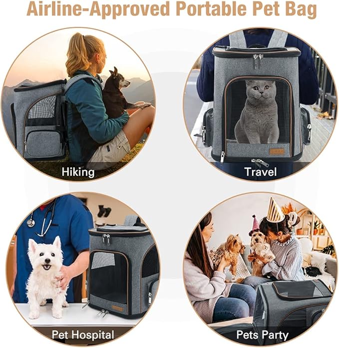Lekereise Cat Backpack Expandable Pet Carrier Backpack - Image 4