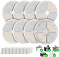 16 Pack Cat Water Fountain Filter & Sponges, with 1 ABS Shell