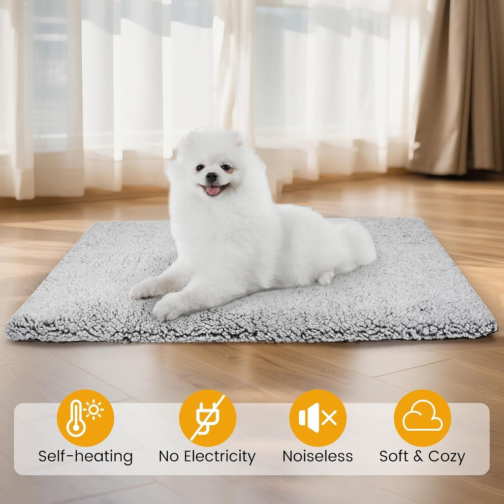 Self Warming Cat Bed, Self Heating Mat for Dog, Extra Warm Thermal Pet Pad