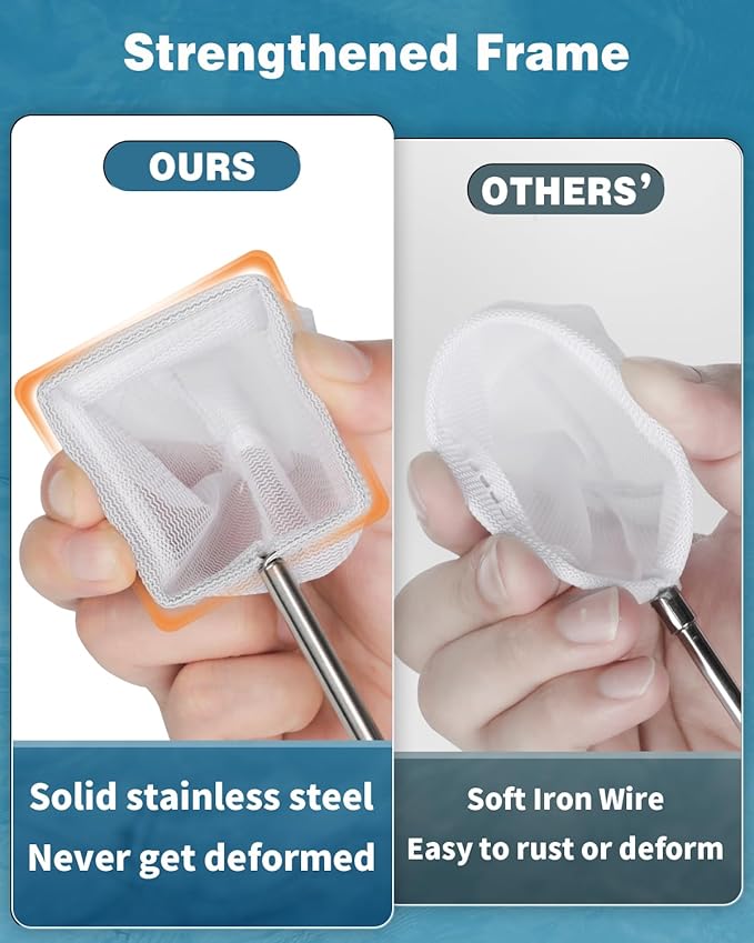 Pawfly Aquarium Shrimp Net, 2 Inch Tiny Fish Tank Net - Image 4