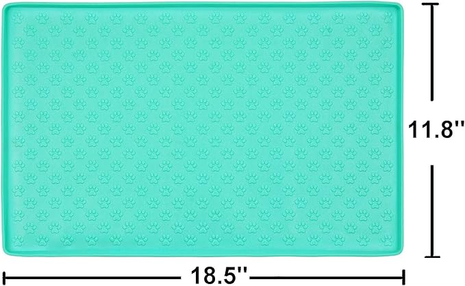 Silicone Cat & Dog Bowl Mat, Non-Slip Pet Feeding Mat - Image 5