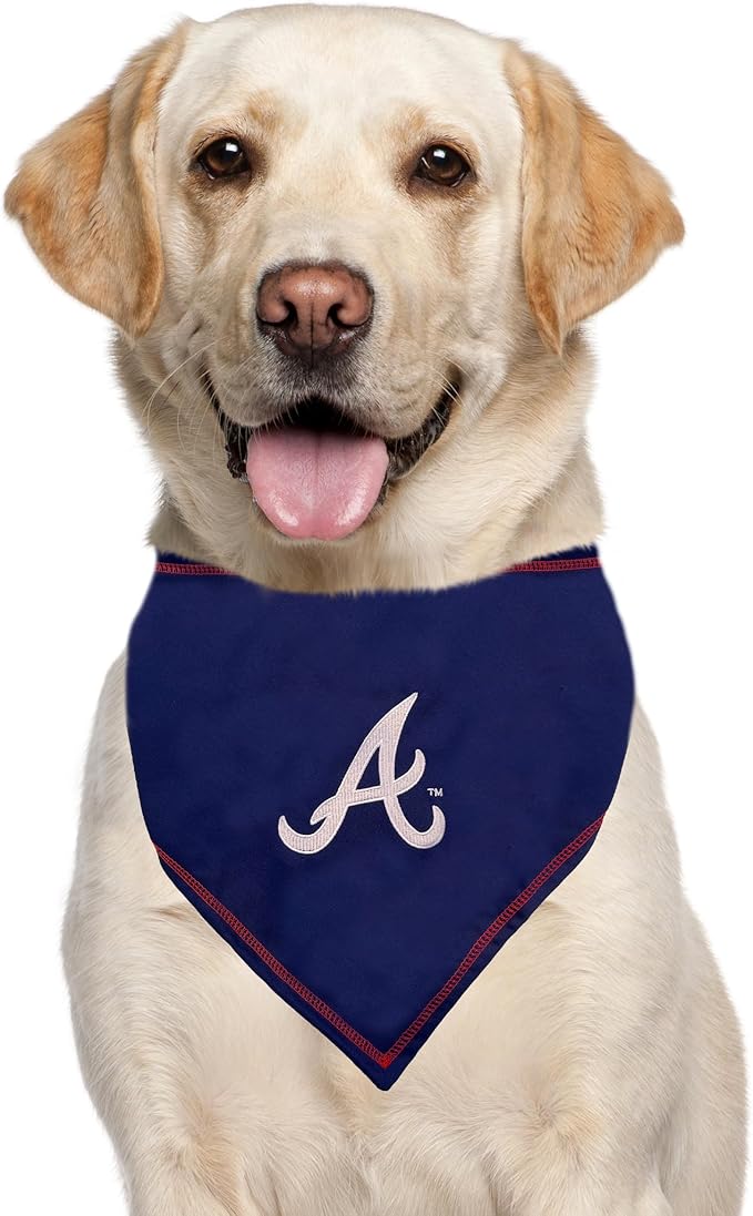 Pets First MLB Atlanta Braves TIE Bandana, Small/Medium. Dog Bandana Scarf Bib - Image 5