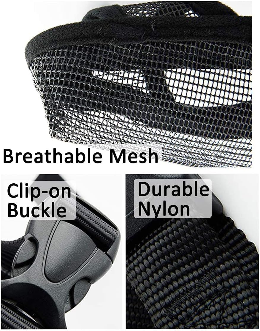 Crazy Felix Dog Muzzle Anti Eating for Small Medium Large Dogs, XXS, Grey