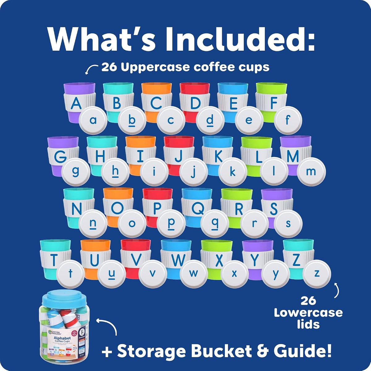 Learning Resources Alphabet Coffee Cups