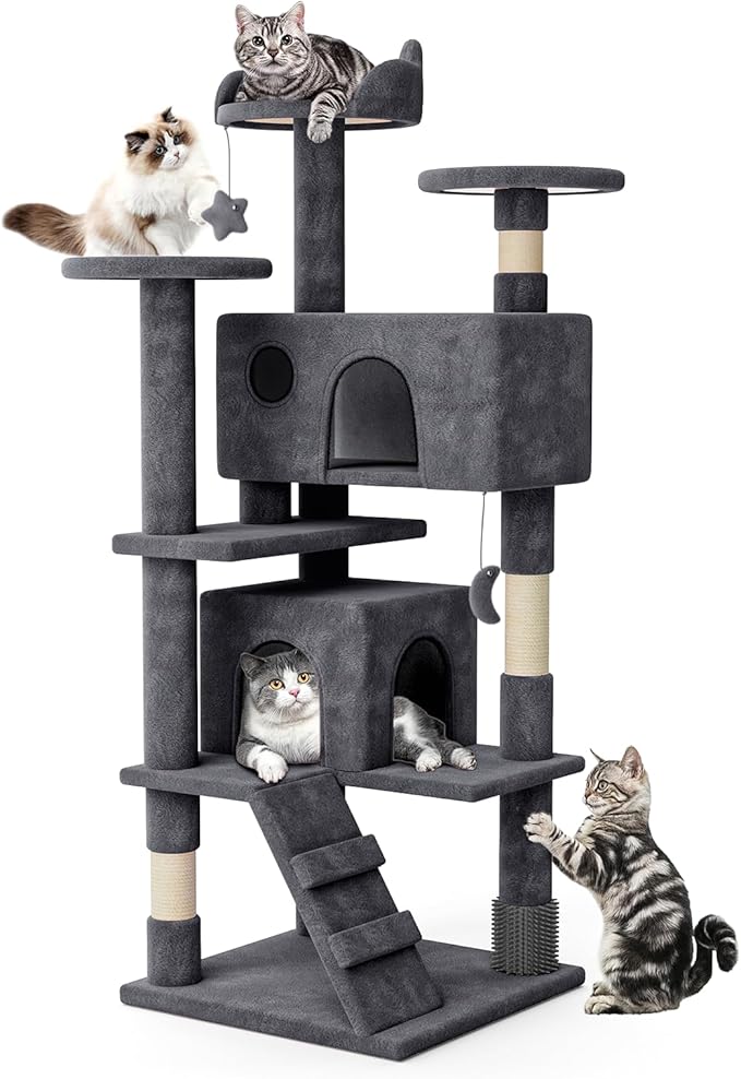 MoNiBloom 54 Inch Cat Tree Tower by Monibloom