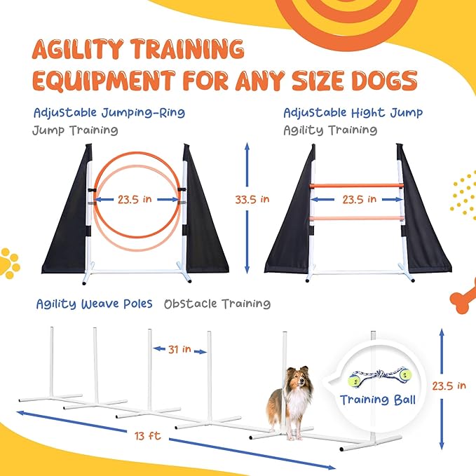 Agility Training Equipment for Dogs, Dog Agility Equipment for Backyard&Indoor - Image 5