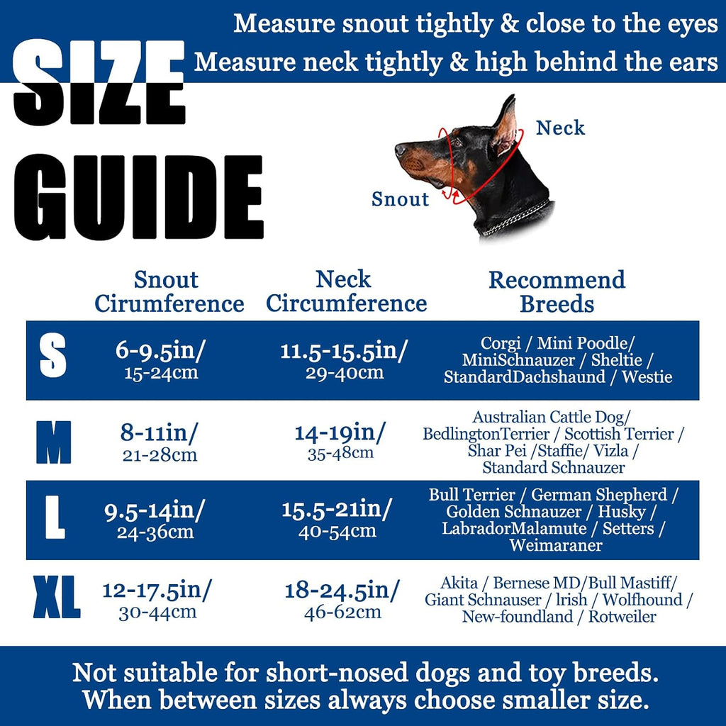 BARKLESS Reflective Head Collar, No Pull Collar for Medium Dogs