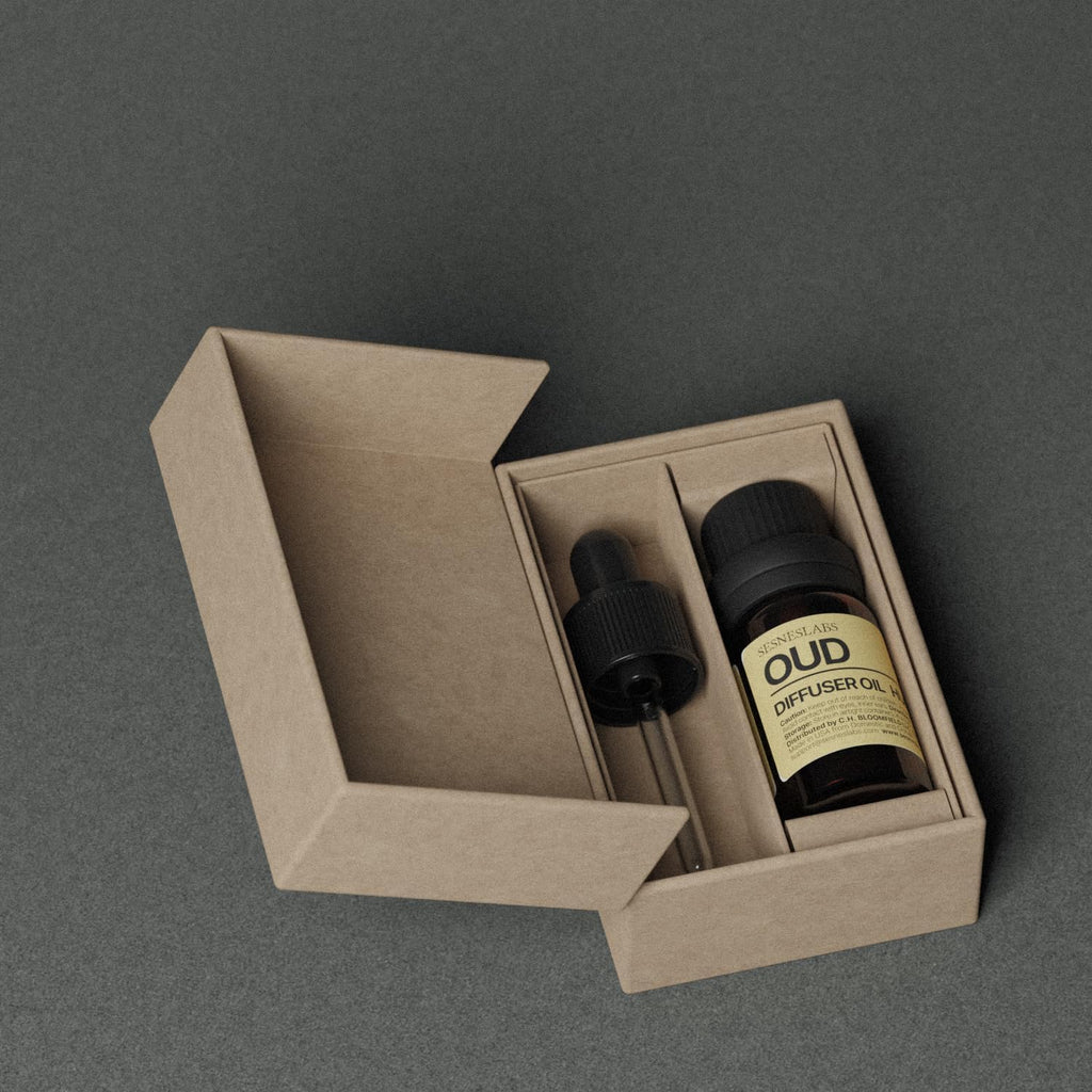 sesneslabs Oud Diffuser Oil, Oud Essential Oil Blend, Woody Spice, 10 mL
