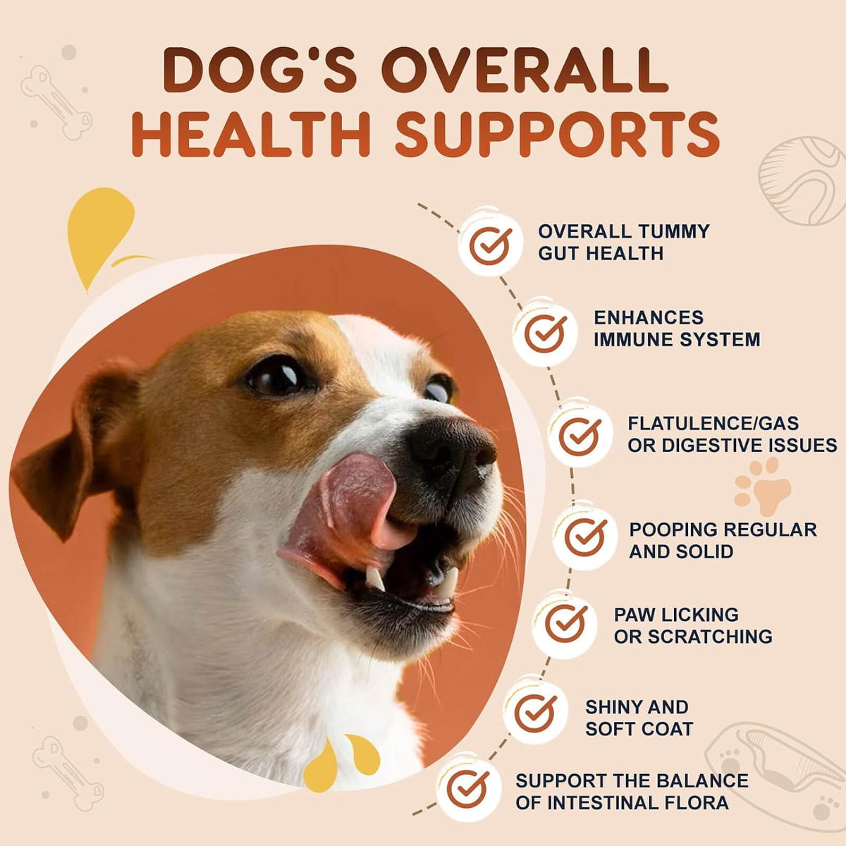 ZEBORA Probiotics for Dogs, Digestive & Itch Relief, 120 Chews