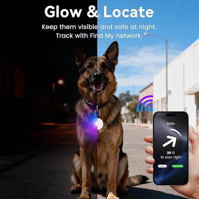 2-in-1 GPS Tracker Dog Light | Smart Tracking Pet LED Light - Image 2