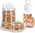 Automatic Hamster Food Bowl, Clear Automatic Dispenser for Rat Food