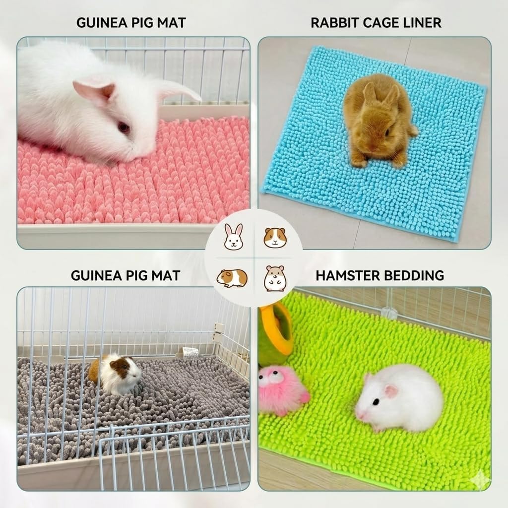 Guinea Pig Cage Liner, 8 Pcs, 16x12 Inch