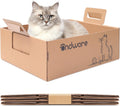 ondware 3-Pack Disposable Cat Litter Boxes, Foldable Travel Box, Large