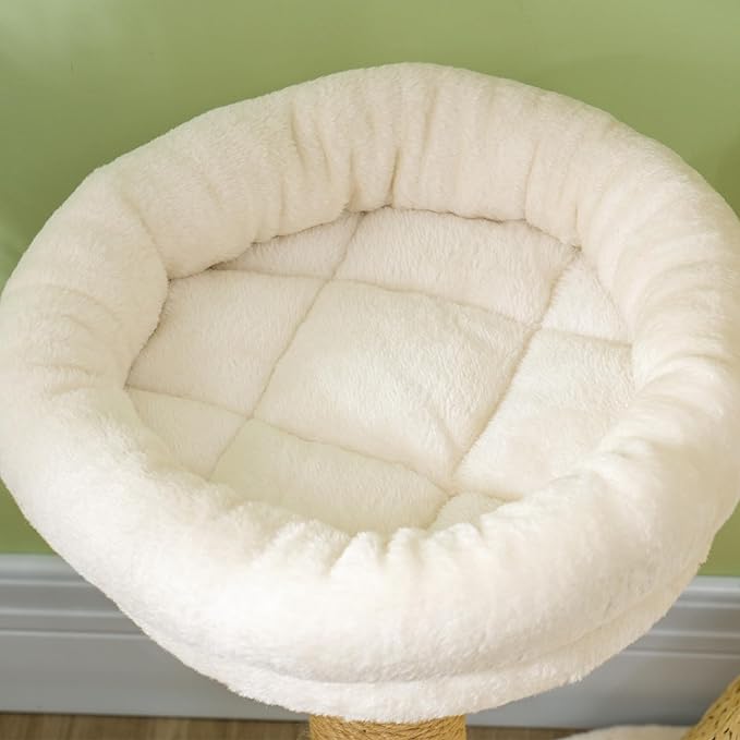 PawHut Cat Tree for Indoor Cats, Luxury Condo, Beds & Toby Balls, Kitten - Image 9