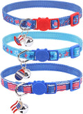 PUPTECK Cat Collar Breakaway with Bells, Kitten Outfit