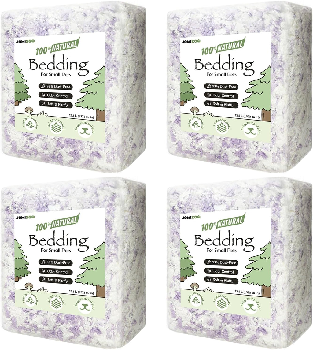Hamster Bedding 90L, 99% Dust-Free, Soft, Odor Control, Purple
