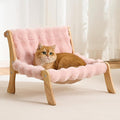 Solid Wood Cat Couch Bed for Indoor Cats, Modern Cat Sofa by Kicari
