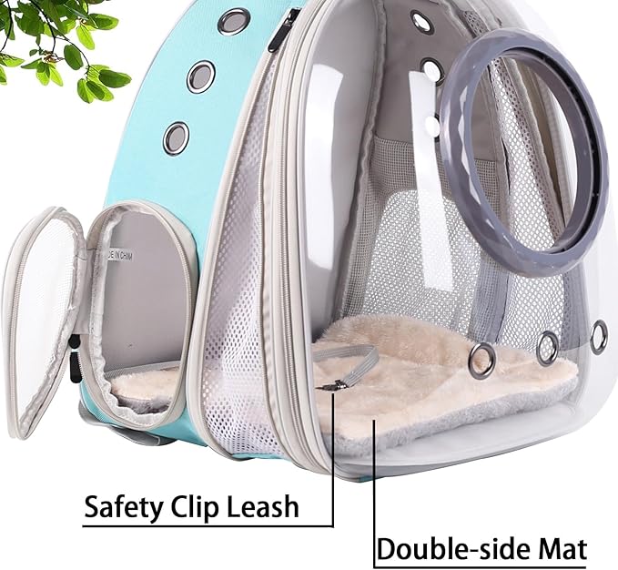 Large Cat Backpack Carrier, 20 Pounds Cat Carry Bookbag, Space Capsule - Image 5
