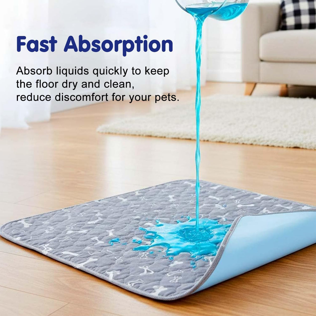 Puppy Pee Pads with Pheromones, Elite Pads for Cats, Washable Pee Pads for Dogs, Leak-Proof & Anti-Slip Pet Training Pad for Home & Travel(Brown-A,XL:35.4" ×31.5")
