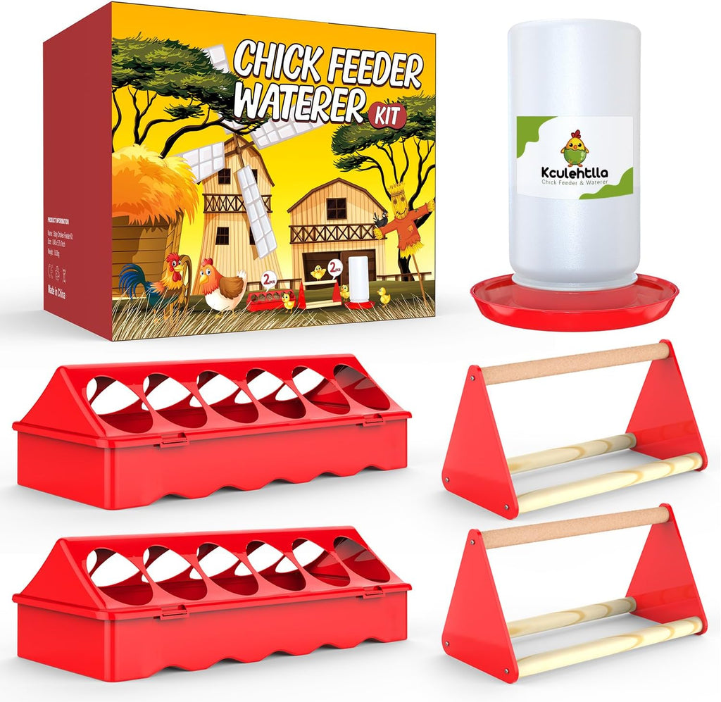 Indoor Chick Brooder Kit, 10.6 ft³ Habitat for Chicks, Ducklings & Quail, Stainless Frame, Waterproof Breathable Oxford, Includes Feeder, Waterer and Perch, 47.2"x19.7"x19.7"