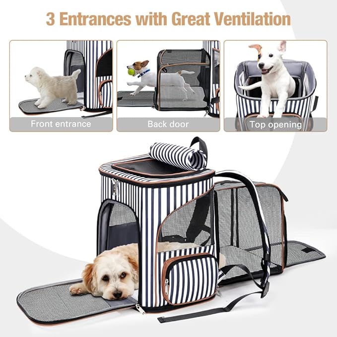 Lekereise Large Cat Backpack Expandable Pet Backpack Carrier - Image 2
