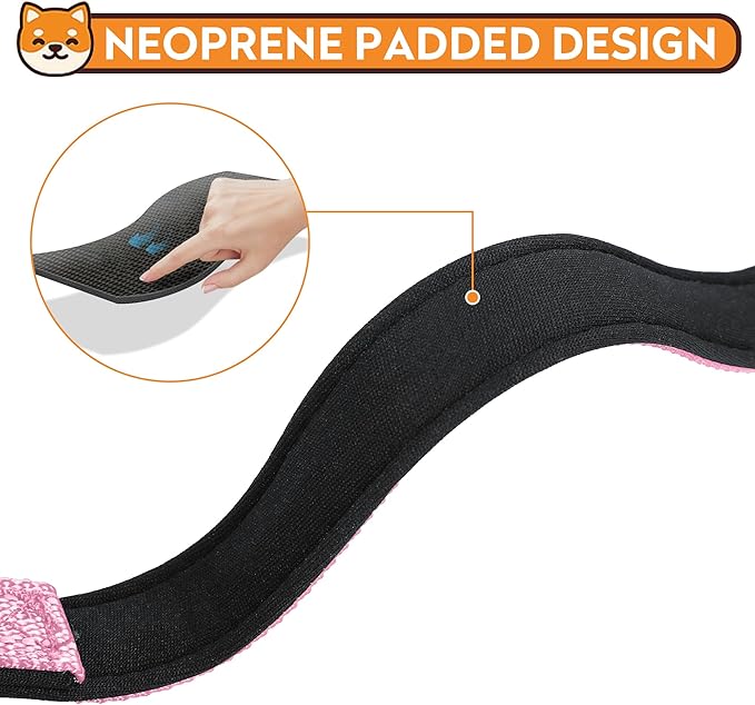 Reflective Dog Collar, Adjustable Soft Neoprene Padded Nylon Pet Collars - Image 4