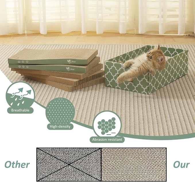MECOOL Cat Scratching Board，5PC Cat Scratch Pad - Image 5