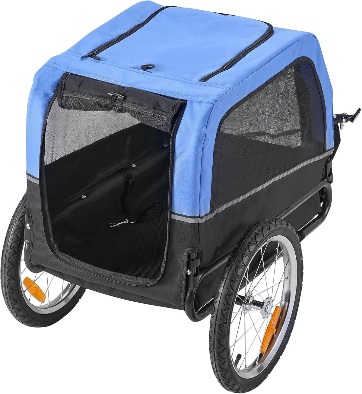 VEVOR Dog Bike Trailer, Supports up to 66 lbs, Pet Cart Bicycle Carrier