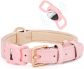 WHIPPY Airtag Leather Dog Collar GPS Tracker Air Tag Puppy Collar Adjustable by WHIPPY