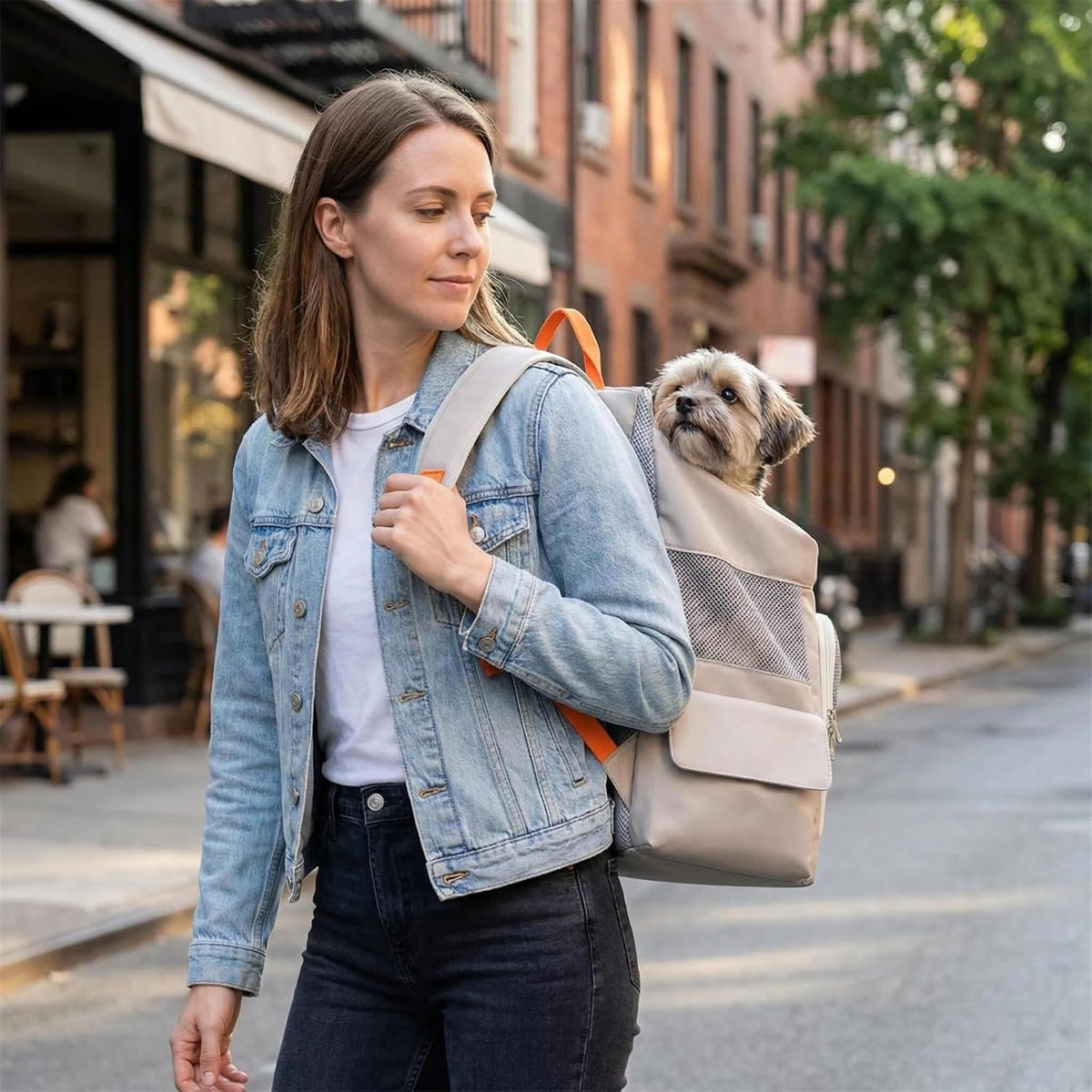 Small Dog Cat Backpack Carrier, Soft Large Space Cat Bubble Backpack, Breathable Cat Carrier, Shaded Dog Backpack Carrier for Travel (White Backpack)