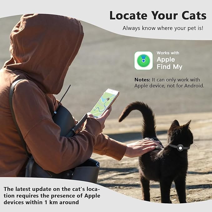Cat Tracker Collar, No Monthly Fee Tracking Pet Collar - Image 3