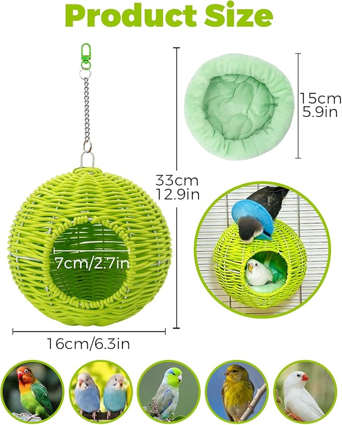 Chewproof Steel Frame Bird Nest - Image 4