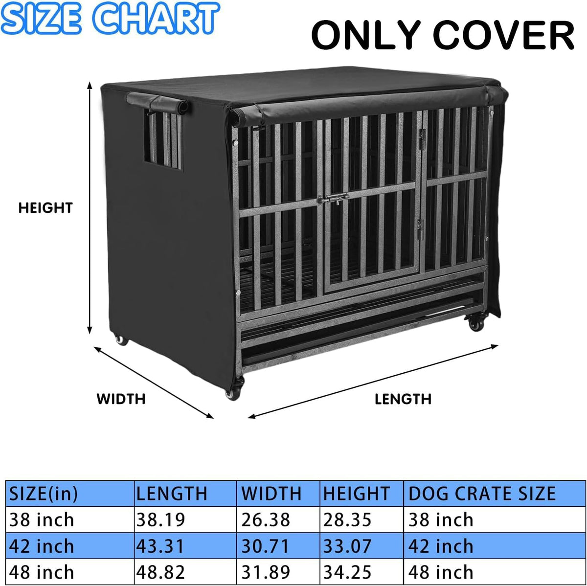 48 inch Heavy Duty Dog Crate Covers Durable 600D Polyester ( ONLY COVER)
